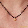 Black Spinel And Gold Charm Layering Necklace, thumbnail 8 of 8