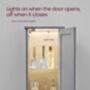Tall Bathroom Cabinet With Lights Narrow Storage Unit, thumbnail 5 of 12