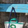 Gennaker Upcycled Sailcloth Two Handle Bag, thumbnail 5 of 7