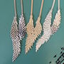 Feather Pointed Necklace And Earrings Set, thumbnail 3 of 5