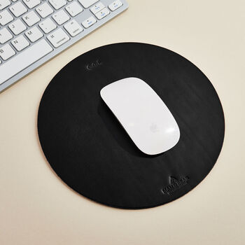 Personalised Leather Mouse Mat, 2 of 3