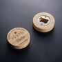 Personalised Save The Date Wedding Magnet Bottle Opener, thumbnail 3 of 4