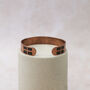 Personalised Unisex Wide Cornish Copper Cuff Bracelet, thumbnail 2 of 4