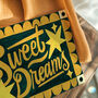 Sweet Dreams Print, Bedroom Poster, Green Prints, thumbnail 3 of 8