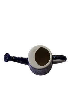 Bold Blue Pottery Ceramic Watering Can/Vase, 11 of 12