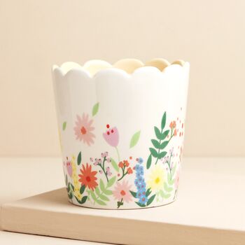 Floral Mother's Day Scalloped Edge Planter, 3 of 4