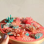 Coral Pink Embroidered Hoop, thumbnail 4 of 7