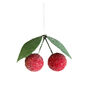 Christmas Spun Cotton Cherry Decoration, 6cm, thumbnail 2 of 2