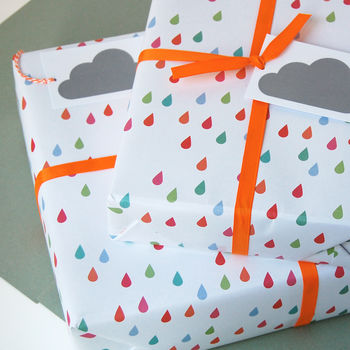 Raindrop Eco Friendly Wrapping Paper Set, 8 of 8