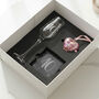 40th Birthday Diamante Champagne Flute With Birthstone Heart Gift Set, thumbnail 1 of 7