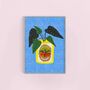 Begonia Plant And Vintage Can Art Print, thumbnail 1 of 2