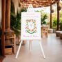 Wedding Welcome Sign With Crest, thumbnail 5 of 9