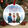 Personalised Sisters Christmas Bauble – “The Greatest Gift Our Parents Gave Us Was Each Other” Ornament, thumbnail 1 of 5