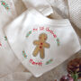 Personalised 1st Christmas Gingerbread Babygrow, thumbnail 2 of 4