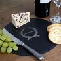 Personalised Wreath Round Slate Cheese Board, thumbnail 5 of 5