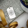 Way Finder Rune Dog Tag Recycled Silver Necklace, thumbnail 6 of 12