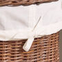 Aden Round Rattan Laundry Basket, thumbnail 3 of 5