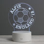 Personalised Colour Changing Football Night Light, thumbnail 2 of 7