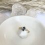 'Cyra' Oval Sapphire And Diamond Engagement Ring, thumbnail 3 of 10