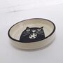 Ceramic Illustrated Cat Dish, thumbnail 3 of 4