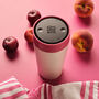 Circular Leakproof And Lockable Reusable Cup 12oz Pink, thumbnail 1 of 9
