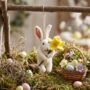 Handmade Felt Delilah Bunny Easter Decoration, thumbnail 1 of 9