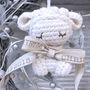 Personalised Baby Angel Wings Teddy Bear Decoration, thumbnail 3 of 12