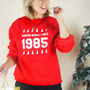 Personalised Year Christmas Jumper Sweatshirt, thumbnail 2 of 6