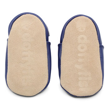 Dotty Fish Dreamy Cloud Soft Leather Baby Shoes With Barefoot Soles, 8 of 11
