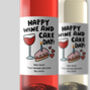Personalised Wine Label 'Happy Wine And Cake Day', thumbnail 1 of 1