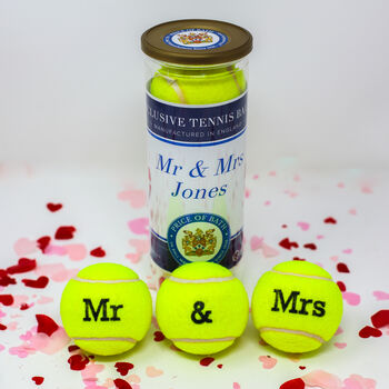 Customised Wedding Themed Tennis Balls, 2 of 12