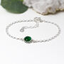 Green Onyx Bracelet Personalised May Birthstone, thumbnail 3 of 6