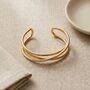 Triple Cuff Bangle Non Tarnish Waterproof, thumbnail 6 of 8