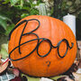 No Mess, 'Boo' Wire Pumpkin Decoration, thumbnail 1 of 4