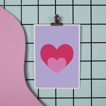 Love Shout Heart Print/Poster, 3 of 3