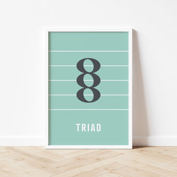 Triad Note Print | Music Theory Poster, 8 of 10