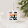 Best Dog Dad Father's Day Cushion, Flag Or Ceramic Gift, thumbnail 2 of 5