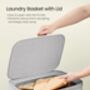Laundry Basket Hamper With Lid Handles, thumbnail 4 of 7