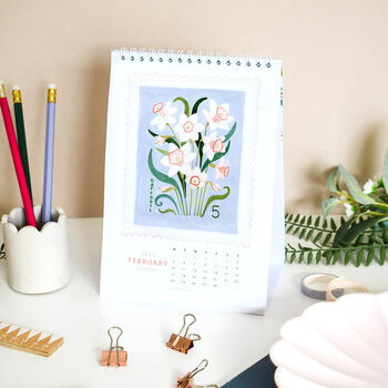 2025 A Year In Bloom Desk Calendar, 5 of 10