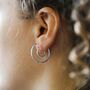 Sterling Silver Illusion Hoops, thumbnail 1 of 5