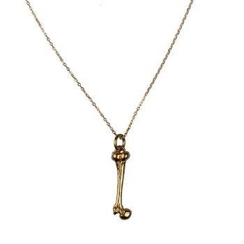 Gold Vermeil Bone Necklace, 4 of 7