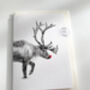 Rudolph Reindeer Christmas Card, thumbnail 2 of 6