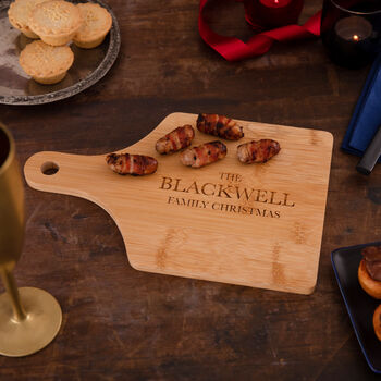 Personalised Family Christmas Chopping Board, 2 of 4