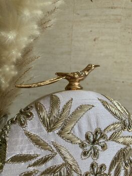 Wren Pink Circular Bird Clutch Bag, 4 of 10