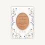 Regency Floral Wooden Magnet Save The Date, thumbnail 1 of 5