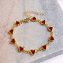 Heart Charm Chain Bracelet, thumbnail 2 of 3