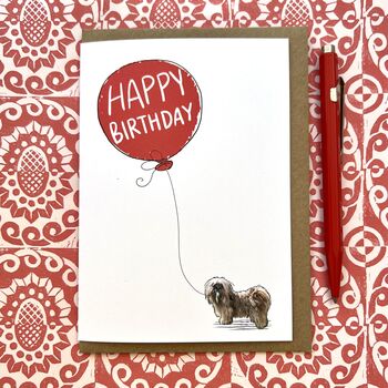 Personalised Lhasa Apso Birthday Card, 4 of 4