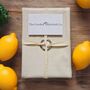 Neutral Herringbone Outdoor Tablecloth With Parasol Hole, thumbnail 1 of 2