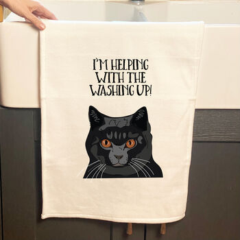 Personalised Cat Tea Towel, 4 of 12