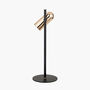 Black And Rose Gold Metal LED Table Lamp, thumbnail 4 of 11